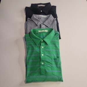 Criquet The Player Shirt lot of 3 sz XXL blck, green, navy preppy Austin Tx